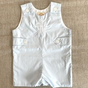 TBBC Jack Keene Jon Jon - Buckhead Blue, monogrammed, size 18-24 months